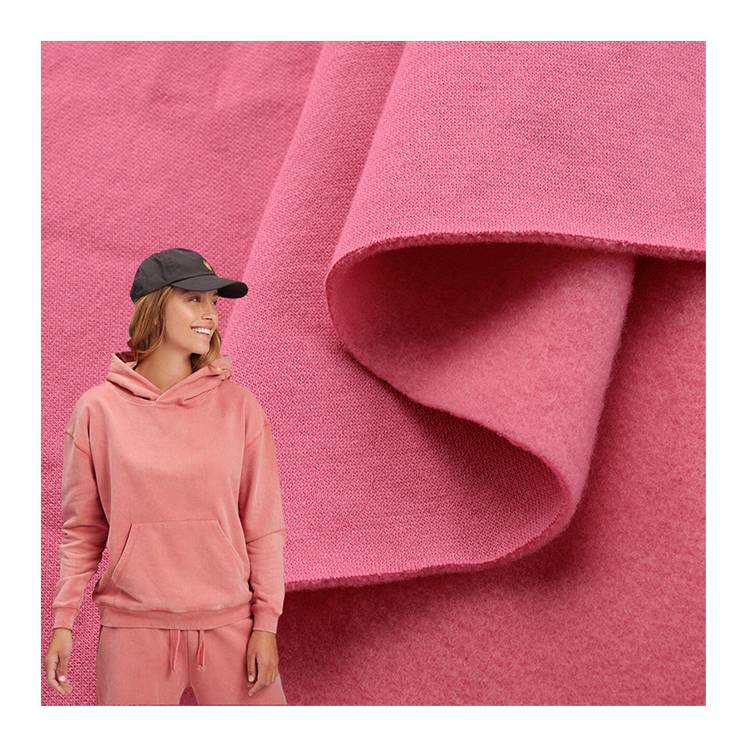 Out Door Terry Fleece Cvc 80% Cotton 20% Polyester Knitted French Terry Fleece Hoodie Fleece Fabric For Sale